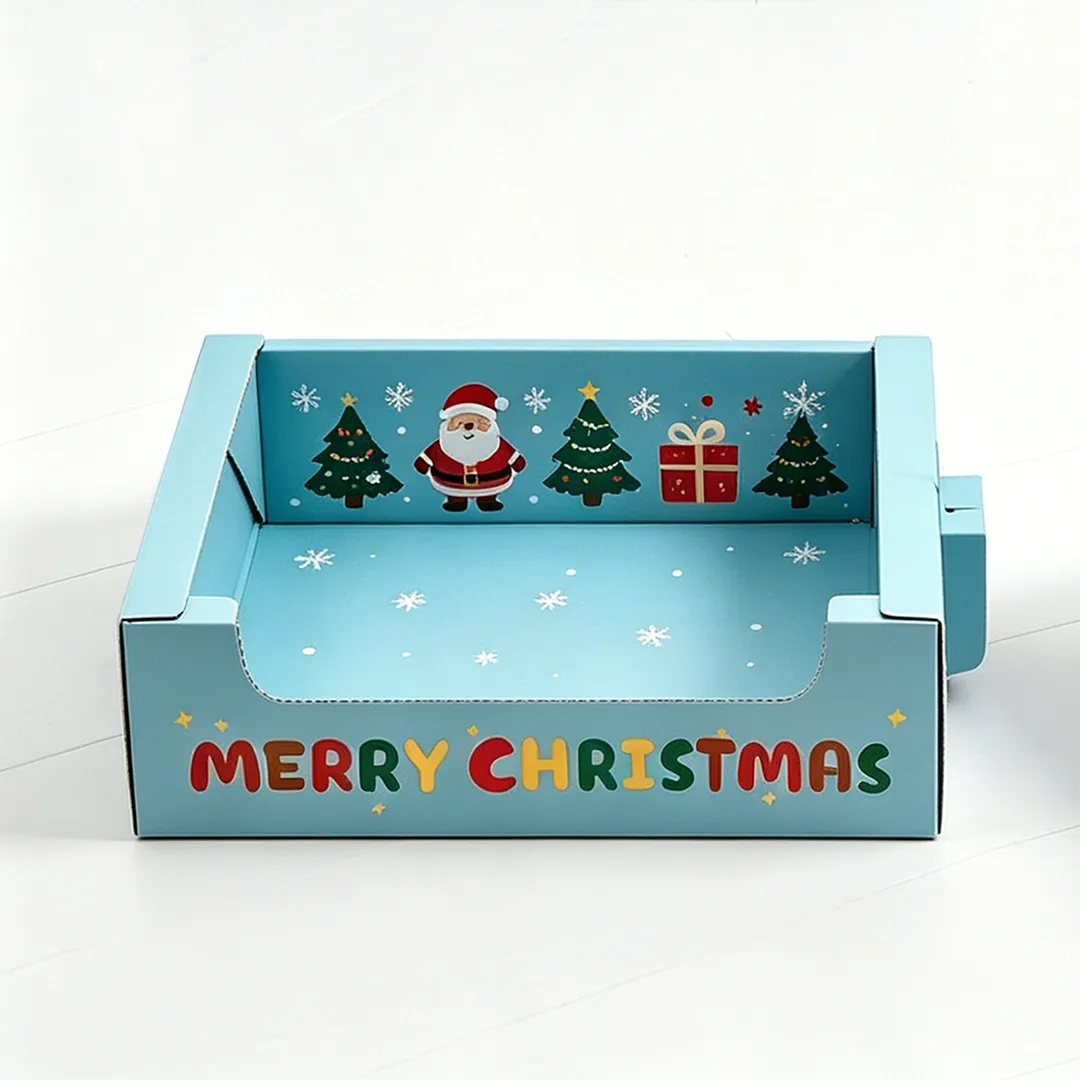Wholesale snow fun Christmas moon throwing cat litter box SP-0013 3