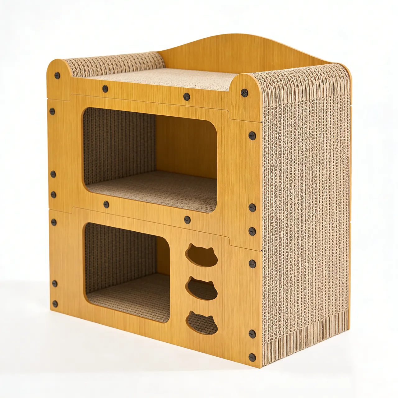 Hot Sale Custom Double Layer Assembly Cat Nest Grab Board WW-0006 1