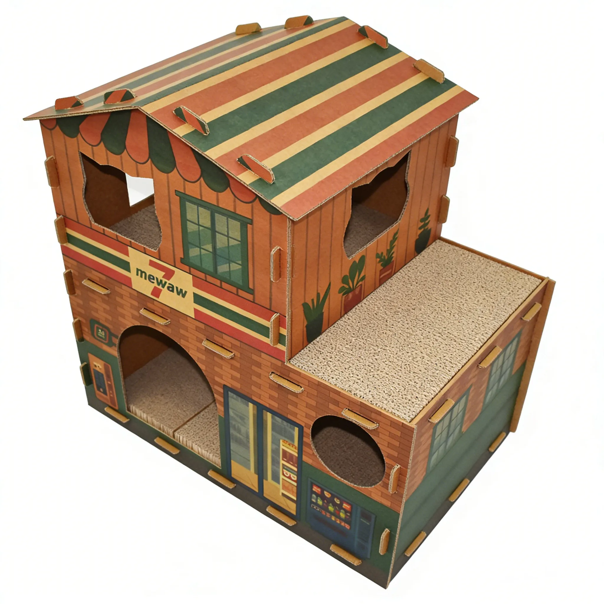 Custom Wholesale Retro Double Layer Cat Nest WW-0009 3