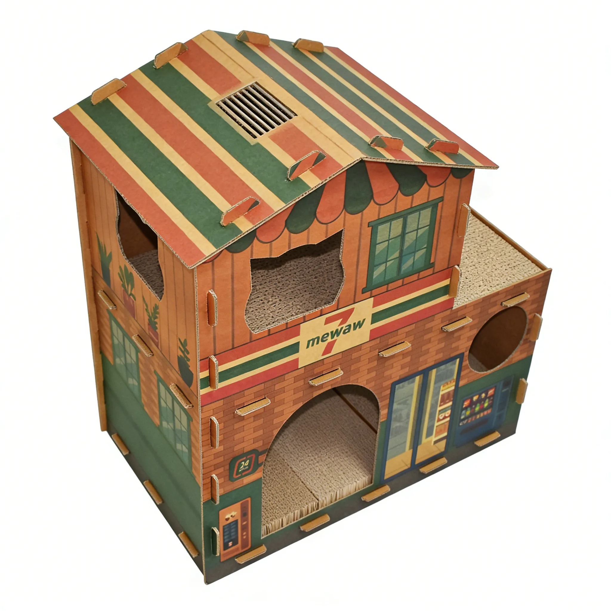 Custom Wholesale Retro Double Layer Cat Nest WW-0009 2