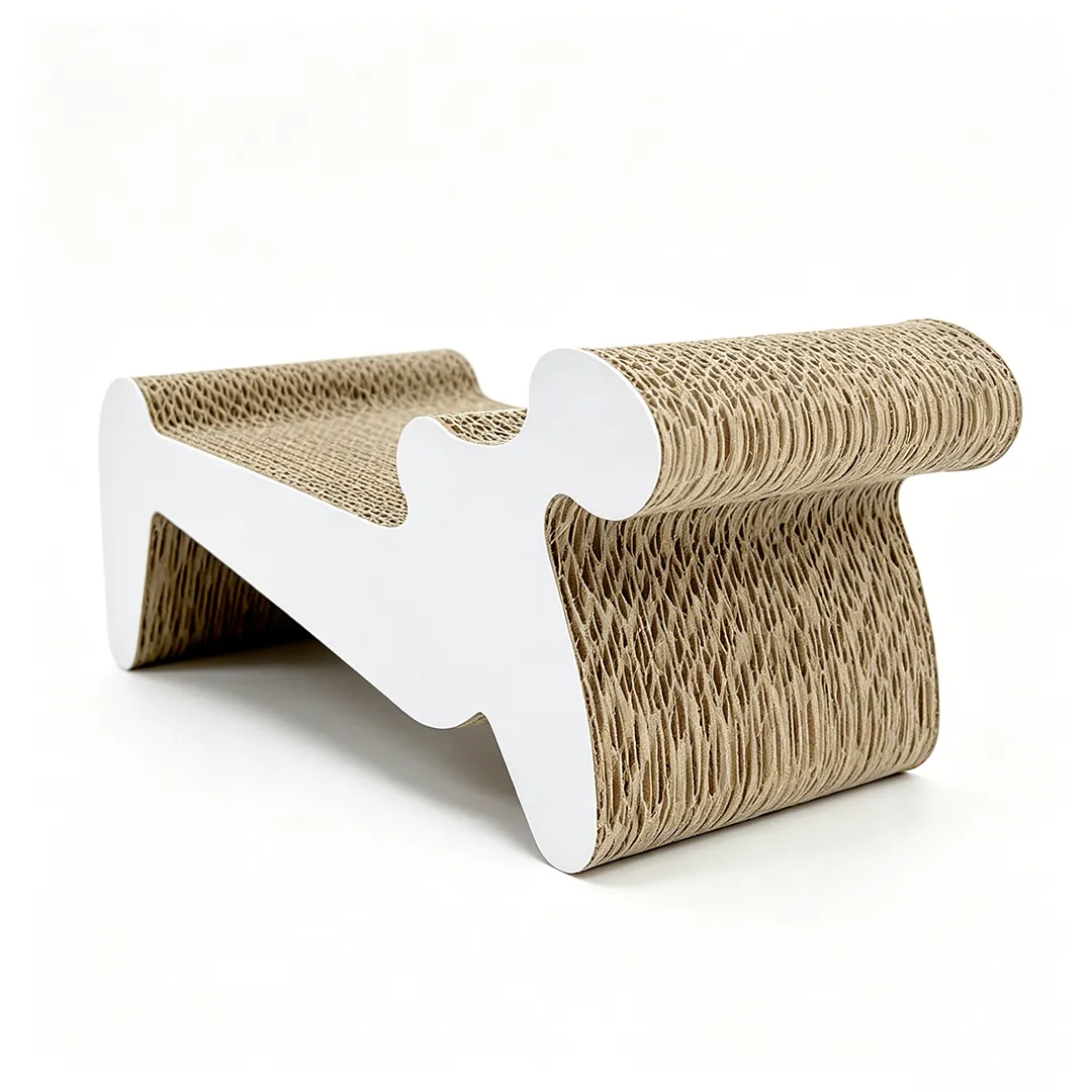 Wholesale Custom Curved Recliner Cat Scratching Board ZB-0156 1