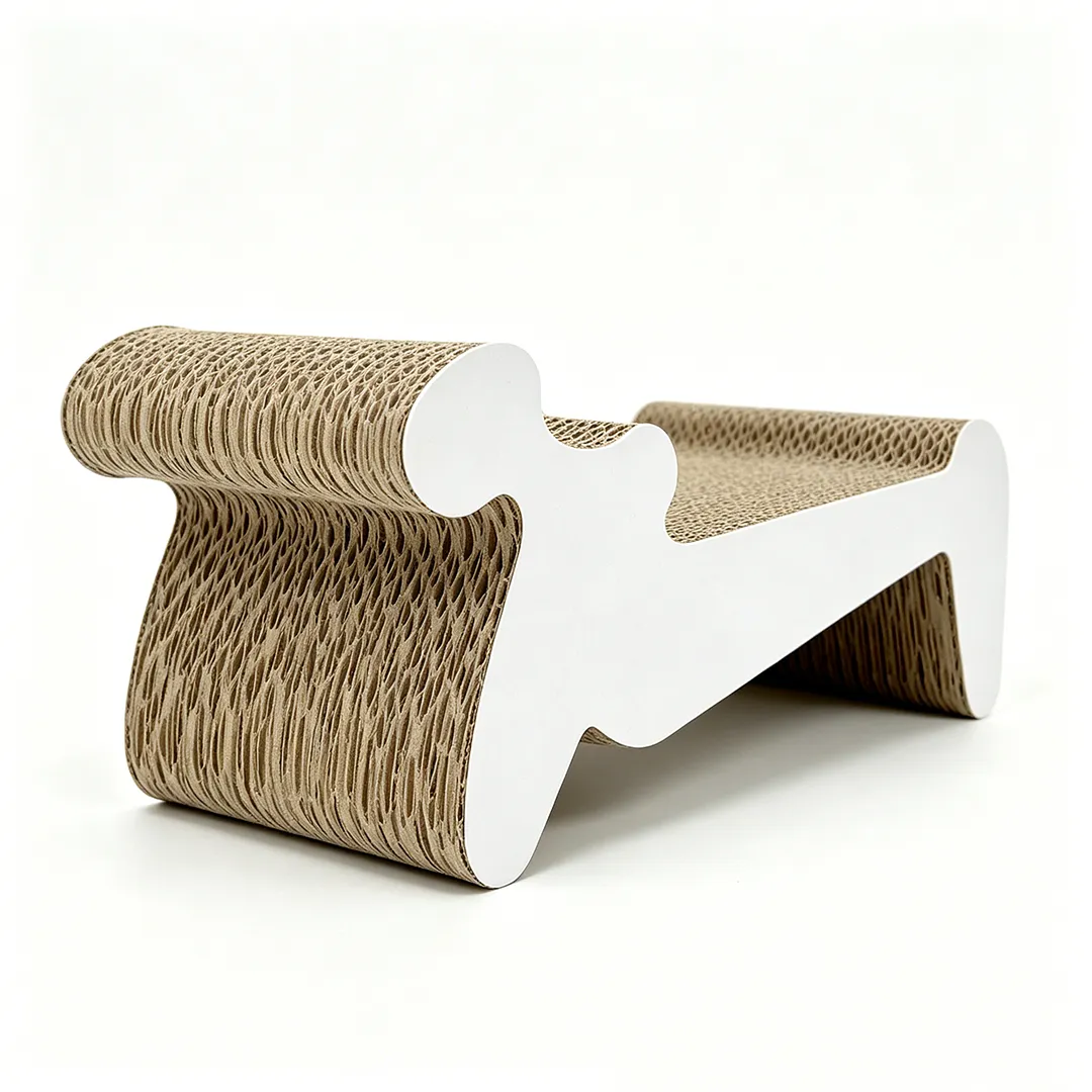 Wholesale Custom Curved Recliner Cat Scratching Board ZB-0156 3