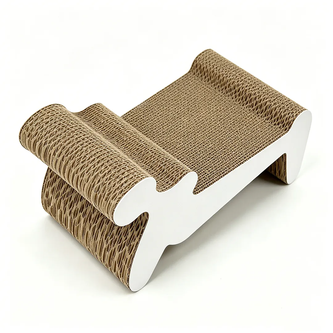 Wholesale Custom Curved Recliner Cat Scratching Board ZB-0156 2