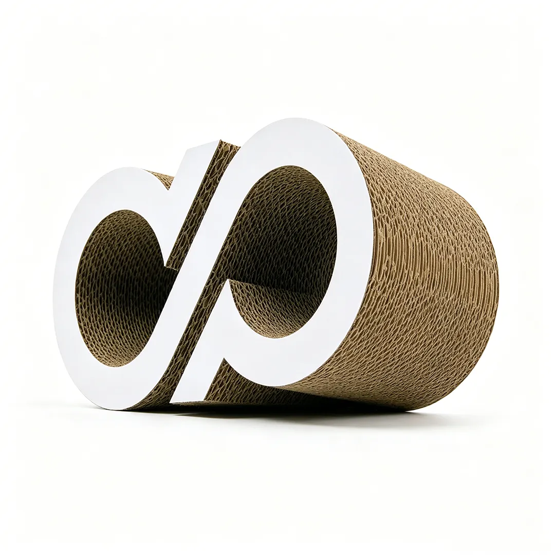 Wholesale Custom Geometric Letters Double Tunnel Cat Scratching Board ZB-0151 2