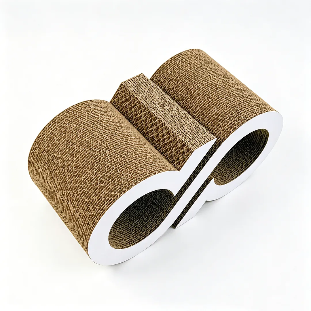 Wholesale Custom Geometric Letters Double Tunnel Cat Scratching Board ZB-0151 3