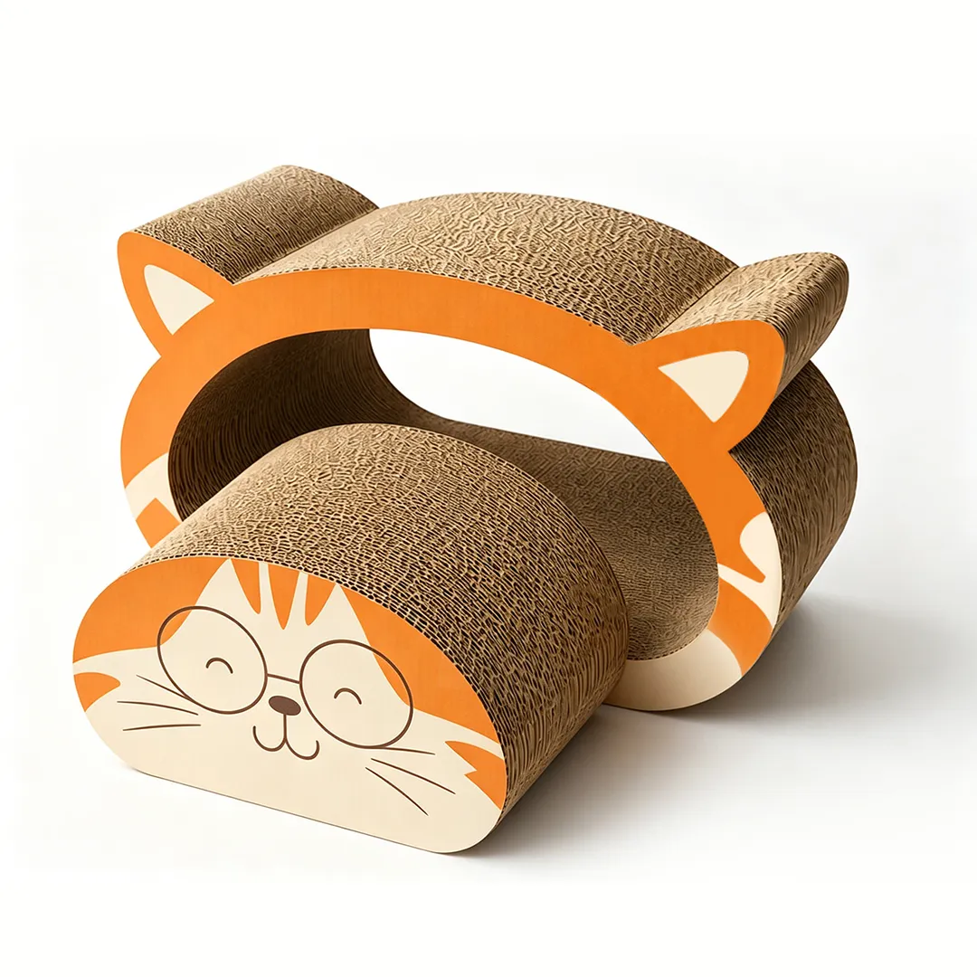 Hot Sale Custom 2-in-1 Orange Cat Scratcher ZB-0172 2