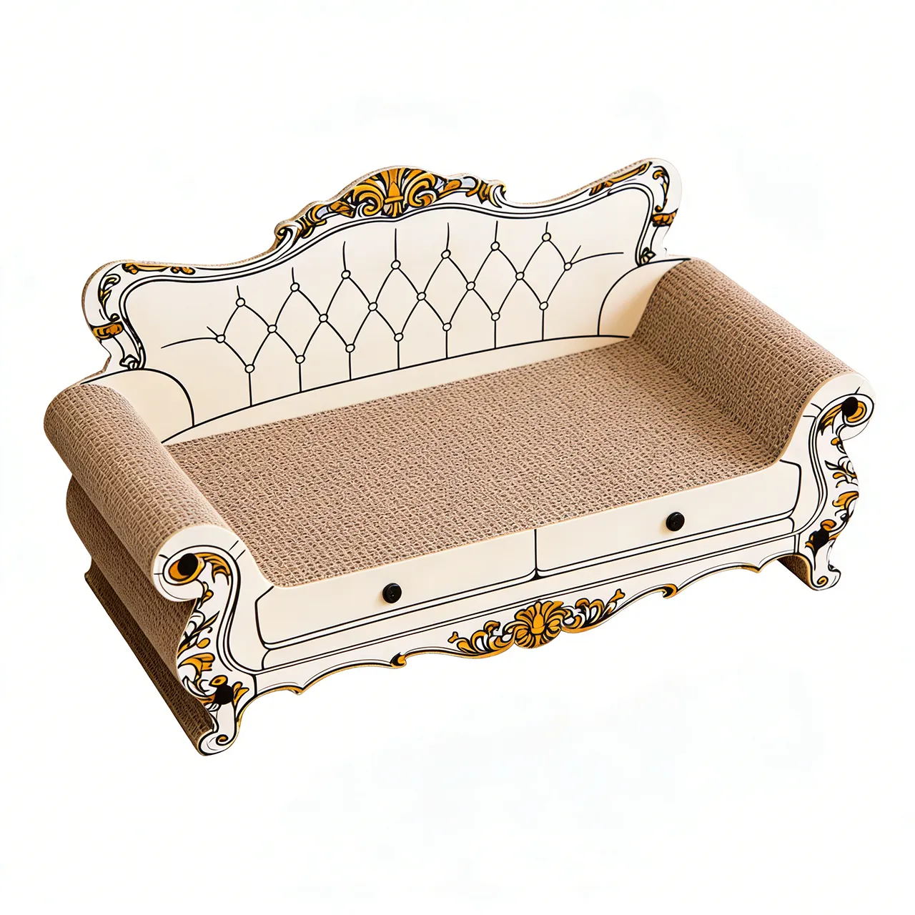 High-Quality Custom Vintage-Patterned Sofa Scratching Board ZB-0084 1