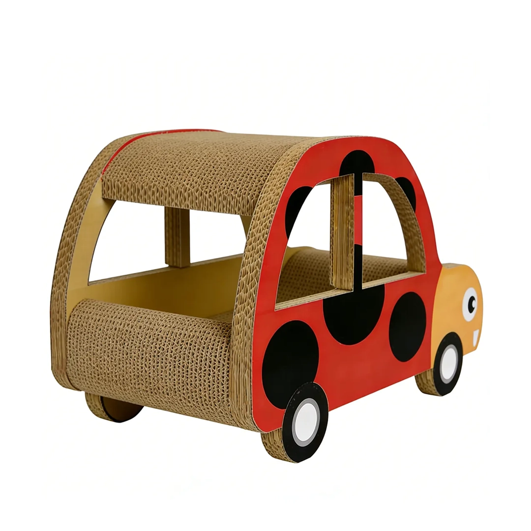 Wholesale Custom Ladybug Bus Cat Scratcher ZB-0067 1