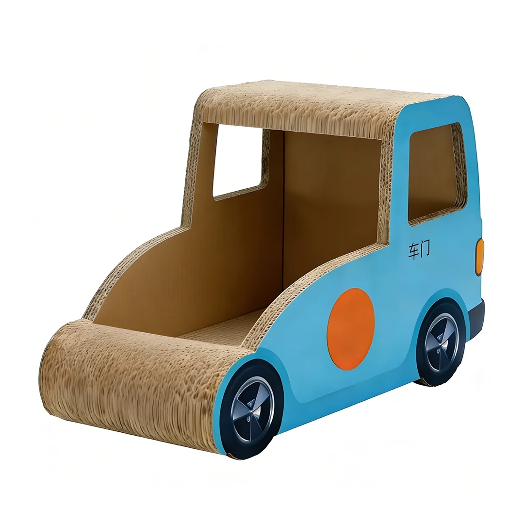 Wholesale & Customizable Bus Shape Cat Scratcher ZB-0068 1