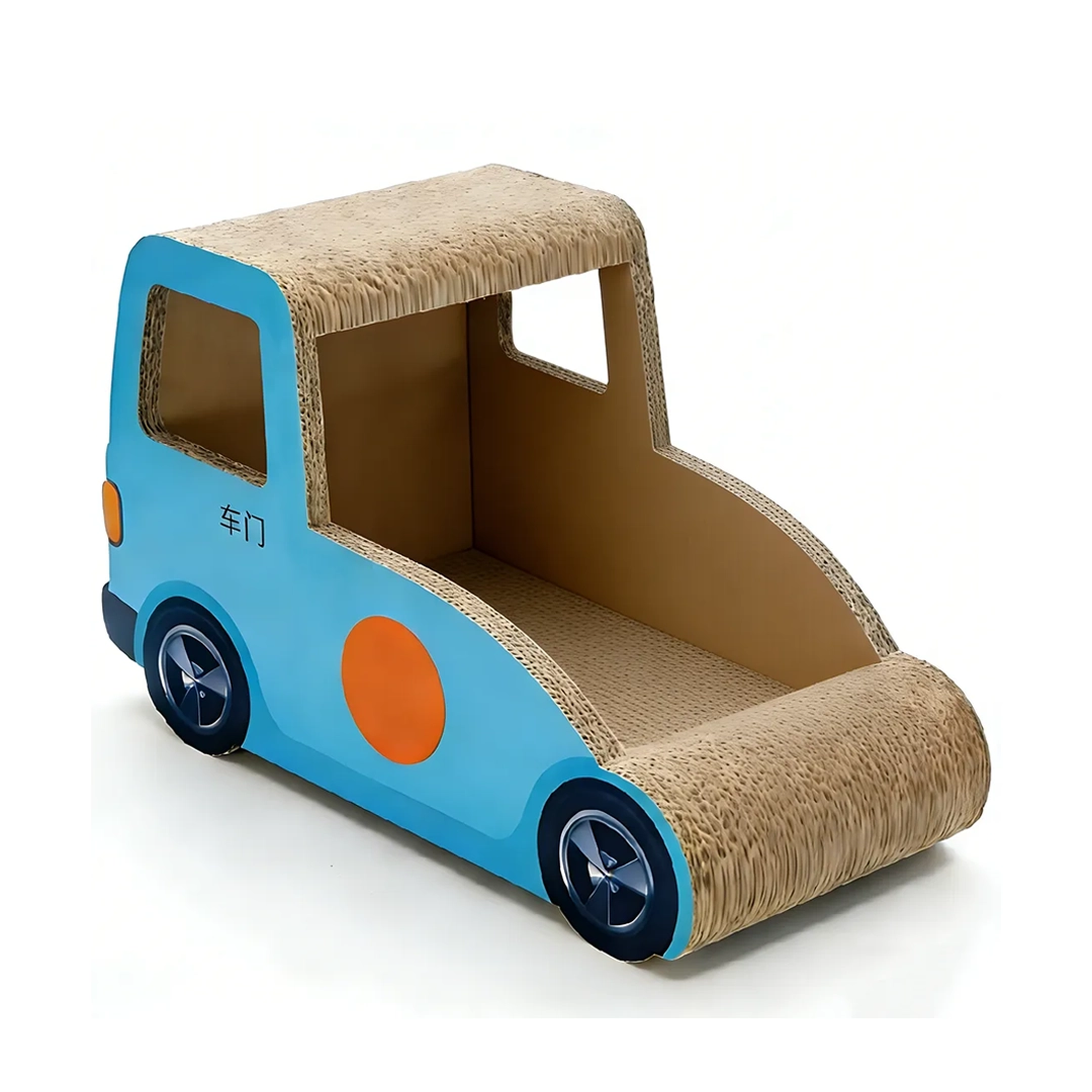 Wholesale & Customizable Bus Shape Cat Scratcher ZB-0068 3