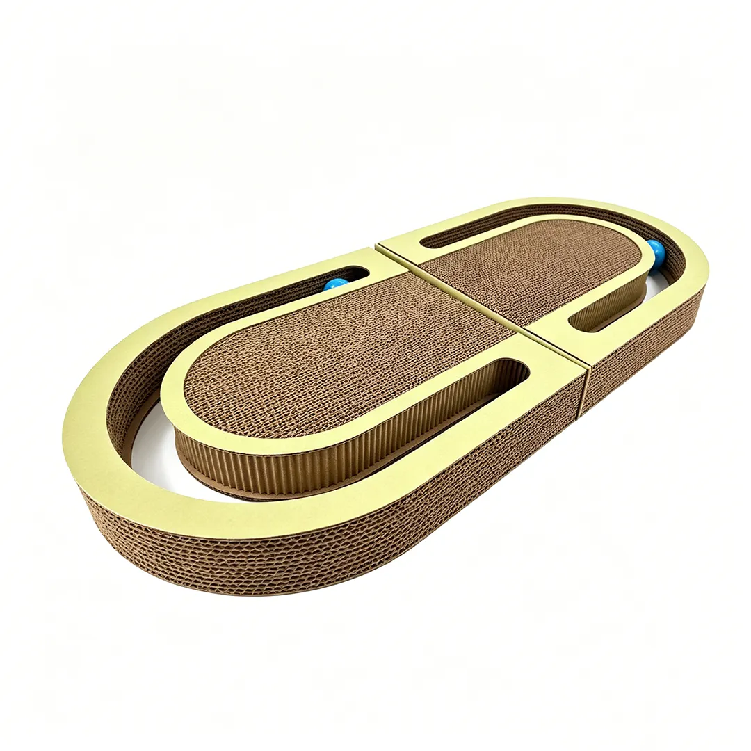 Hot Sale Custom Track Rolling Ball Cat Scratcher, Item No.ZB-0147 1