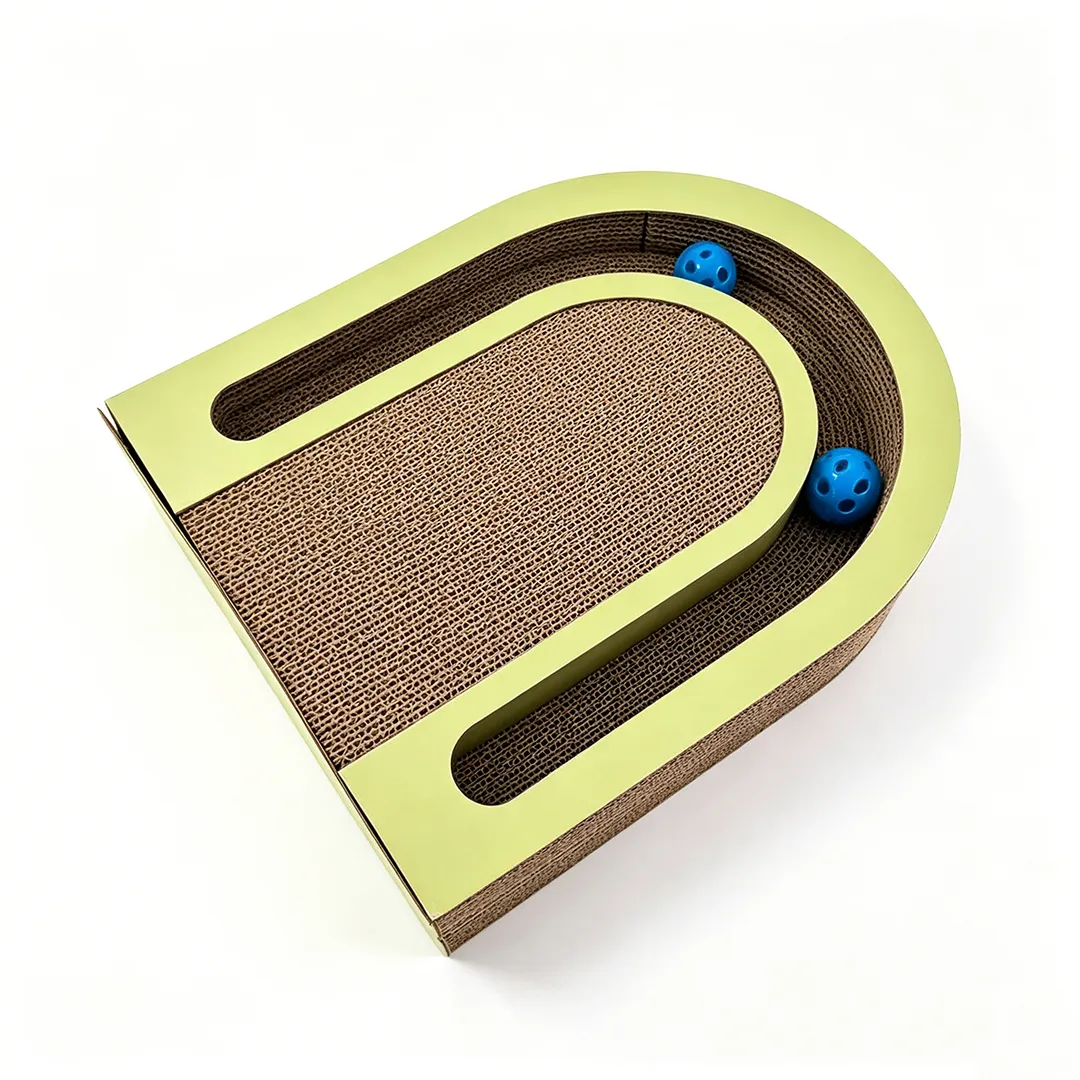 Hot Sale Custom Track Rolling Ball Cat Scratcher, Item No.ZB-0147 2