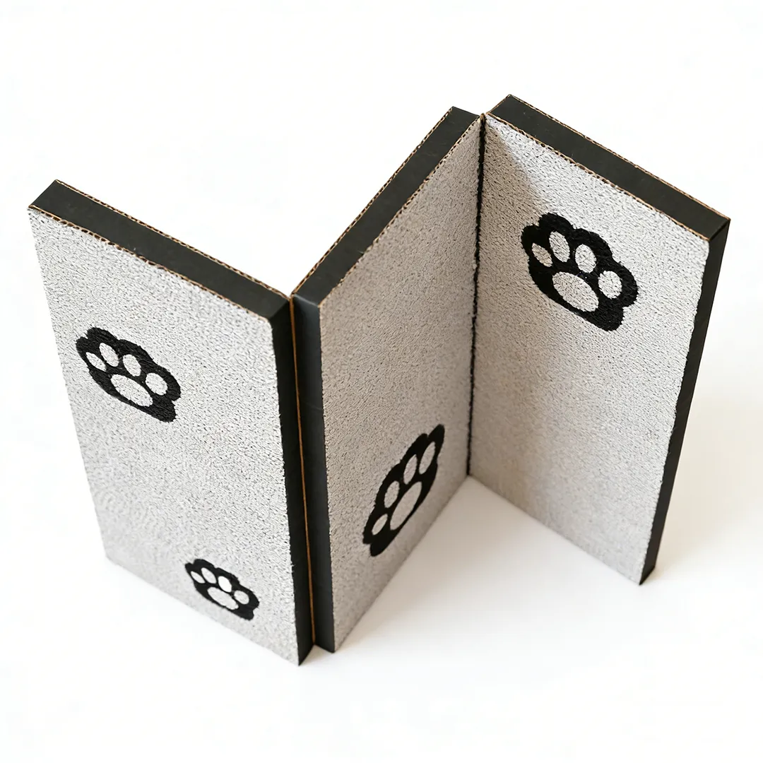Hot Selling Customizable 3-Panel Foldable Cat Scratcher | ZB-0037 2