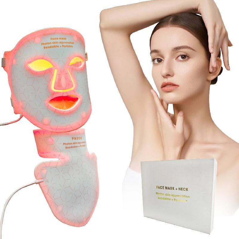 Led Light Therapy Mask And Neck 4-Color Beauty Support T70Pro 1