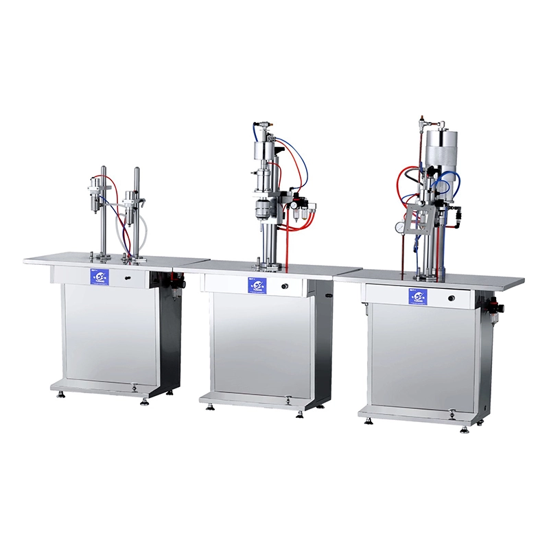 GZJ Aerosol Filling Machine With PLC-Controlled Filling And Crimping System 1