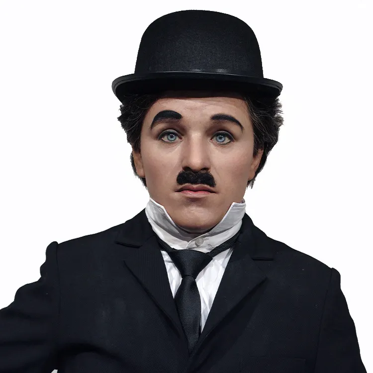 Hyper-Realistic Charlie Chaplin Life-Size Wax Statue 2