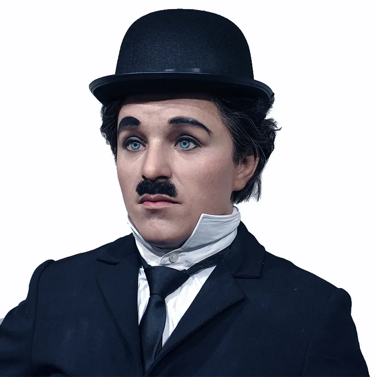 Hyper-Realistic Charlie Chaplin Life-Size Wax Statue 4
