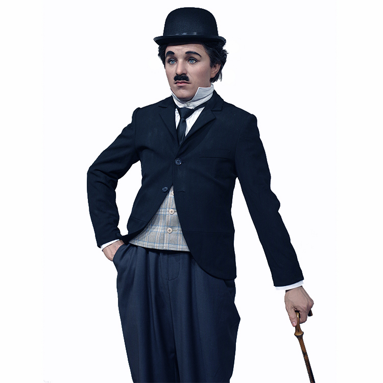 Famous Charlie Chaplin Silicone Wax Figure - Realistic Collectible Art for Luxury Decor | Grand Orient Wax Figure 9