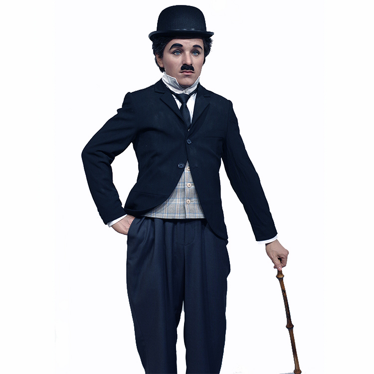 Famous Charlie Chaplin Silicone Wax Figure - Realistic Collectible Art for Luxury Decor | Grand Orient Wax Figure 10
