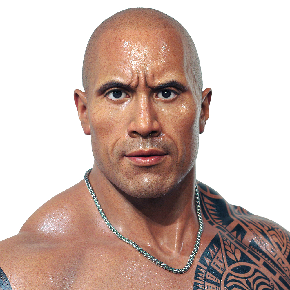 Maßgeschneiderte, professionelle, realistische Hauttextur 1:1 The Rock Silikon-Wachsfigur | DXDF Art, Grand Orient Wachsfigur 8