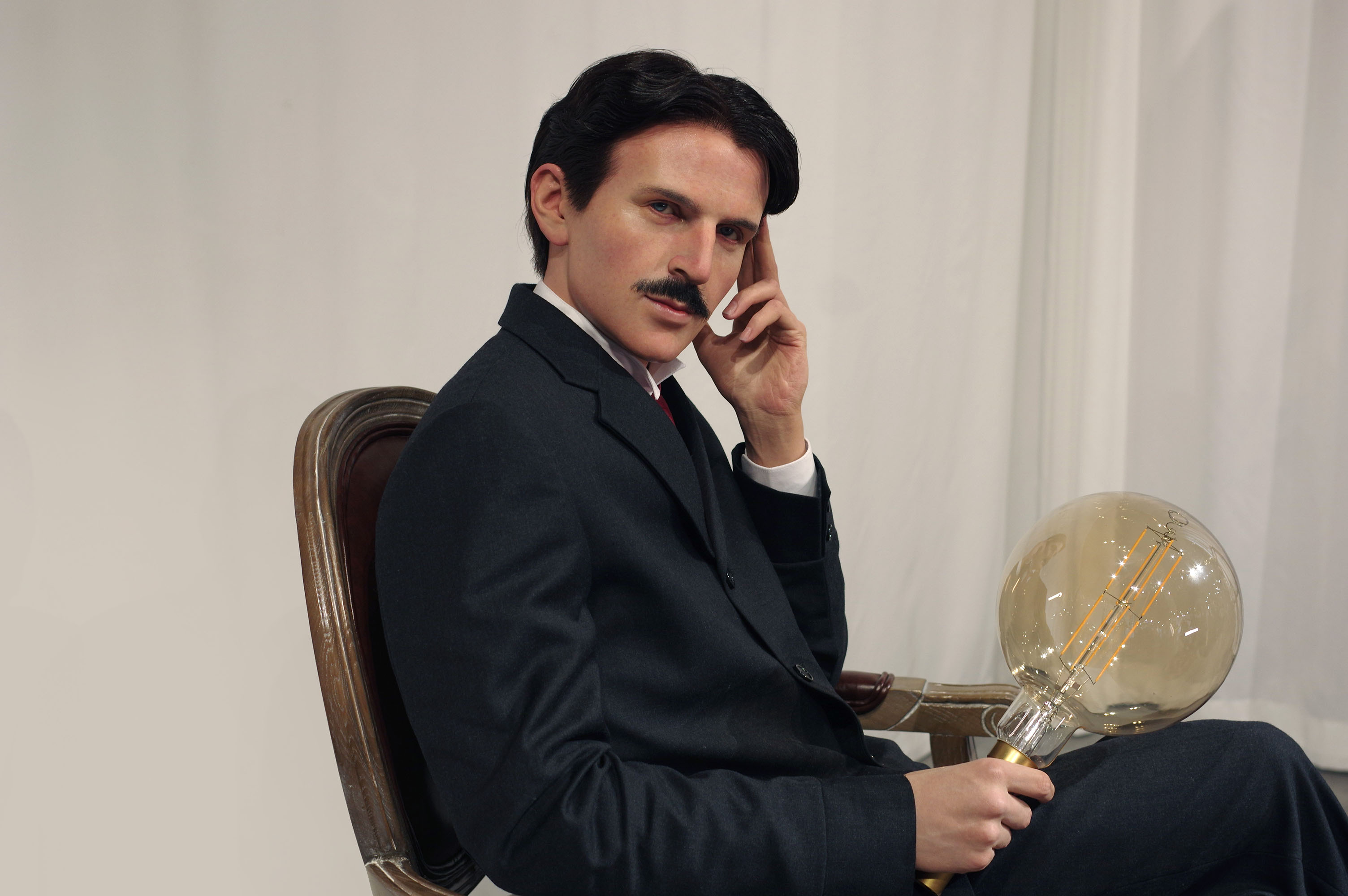 Hyper Realistic Private Custom Made Handcrafted Human Size Tesla Wax Mannequin | DXDF, Grand Orient Wax Figure 2