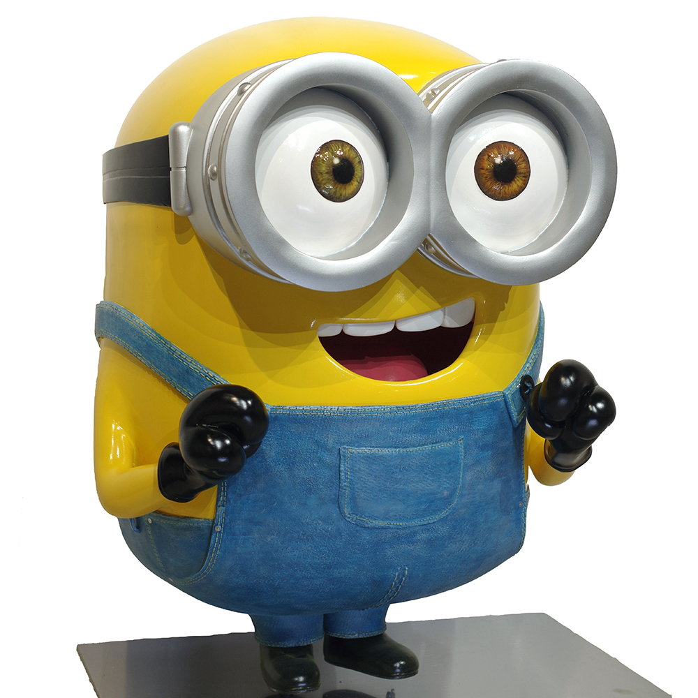High-Quality Theme Park & Museum  Display Fiberglass 1：1 Minion Sculpture - DXDF,Grand Orient Wax Art 8