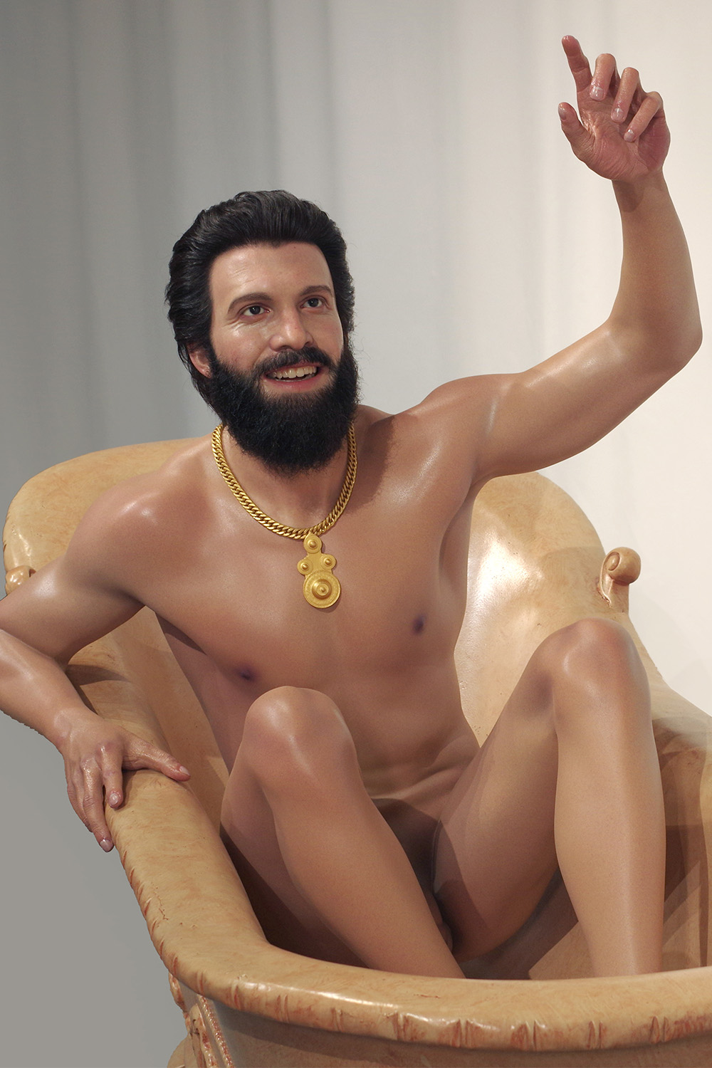 Private Custom Made Handcrafted Lifelike Human Size Scientist Archimedes Sculpture | DXDF, Grand Orient Wax Figure 2