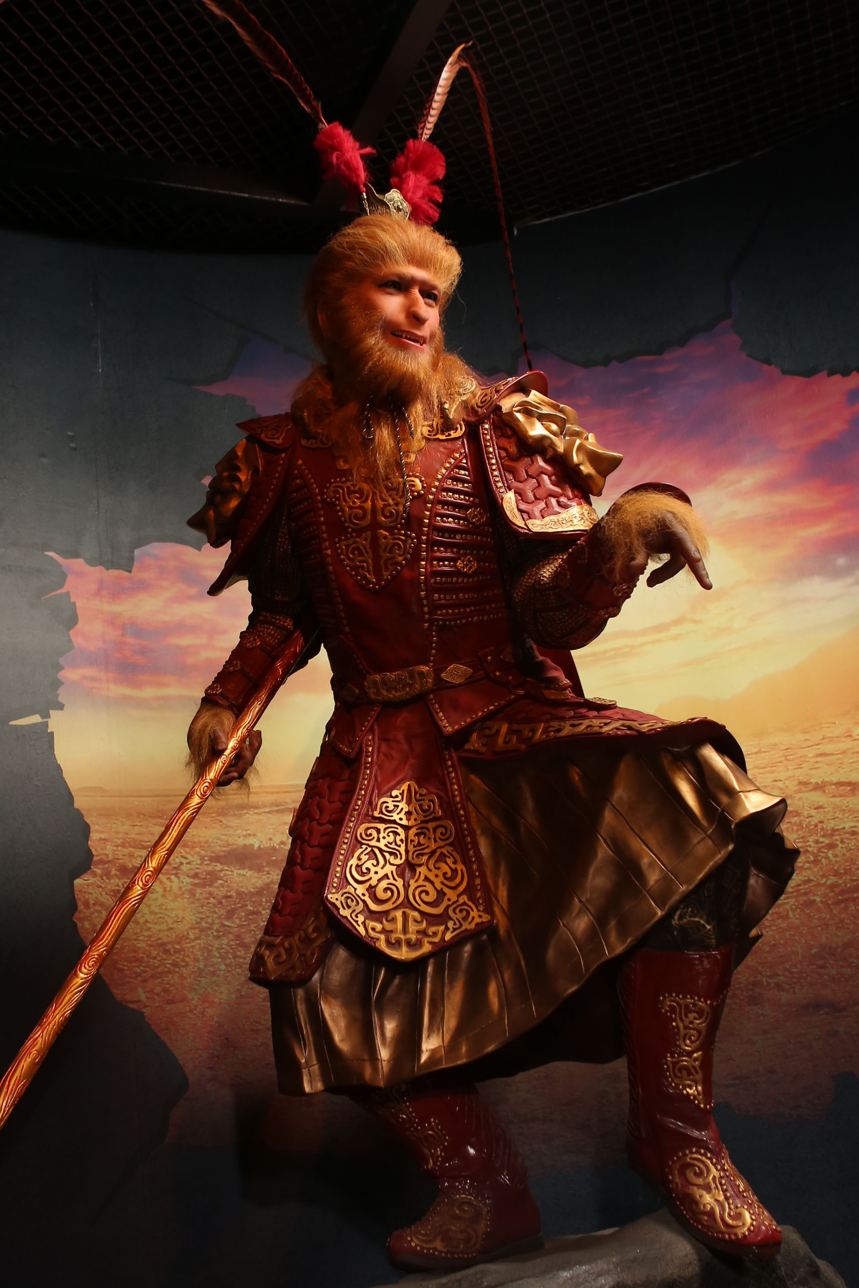 Creative Simulation Item Theme Park Monkey King Wax Statue | DXDF, Grand Orient Wax Figure 3