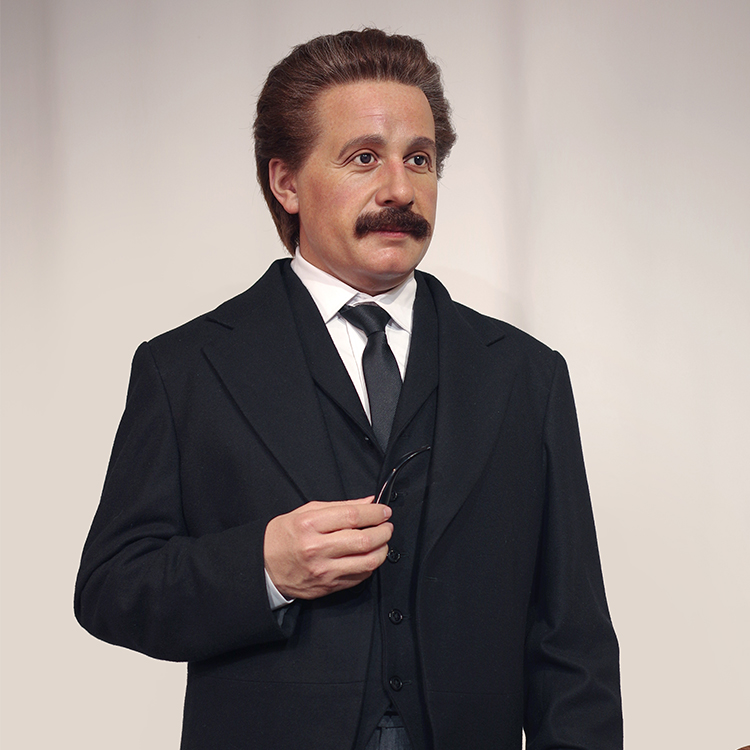 Life Size Albert Einstein Wax Figure: Celebrate The Scientific Legend With Museum Collection  - Grand Orient Wax Figure 10