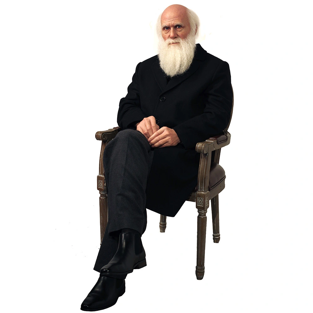 Treasure Darwin: Life Size Sculpture Capturing the Essence of  Extraordinary Biologist - DXDF,Grand Orient Wax Sculpture 1