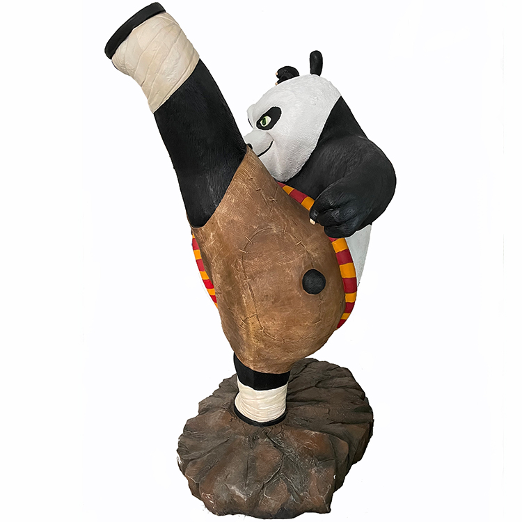 Theme Park and Amusement Park Essential Decoration Fiberglass Kung Fu Panda Sculpture | DXDF,Grand Orient Wax Figure 3