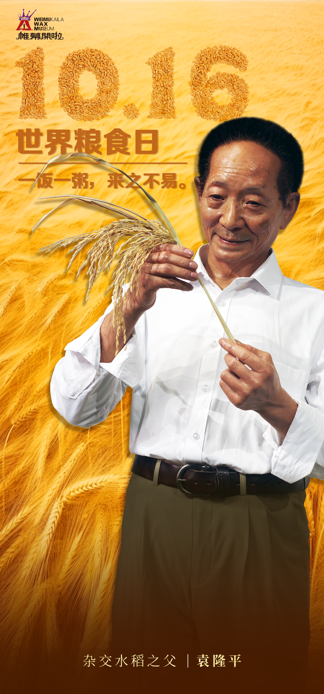World Food Day | The rice fields are still green, and I think of him again| DXDF，Grand Orient Wax Figure 1