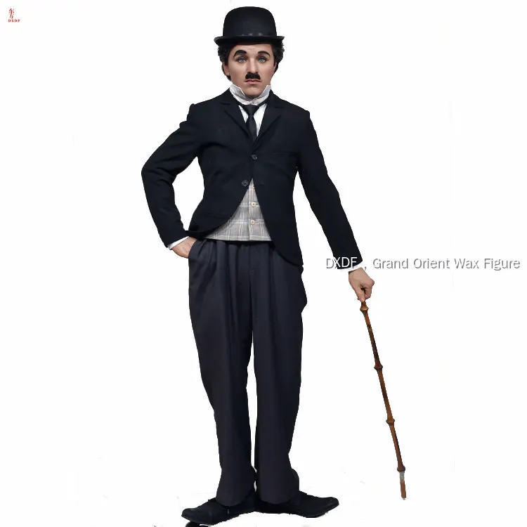 Hyper-Realistic Charlie Chaplin Life-Size Wax Statue 1