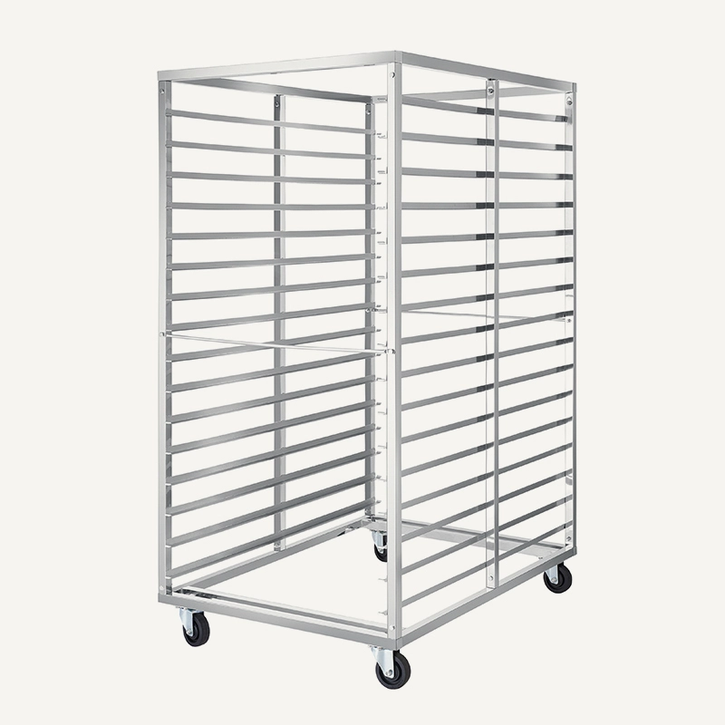 OEM&ODM Detachable 201/304Stainless Steel Drying Trolleys for 32pcs Trays 1