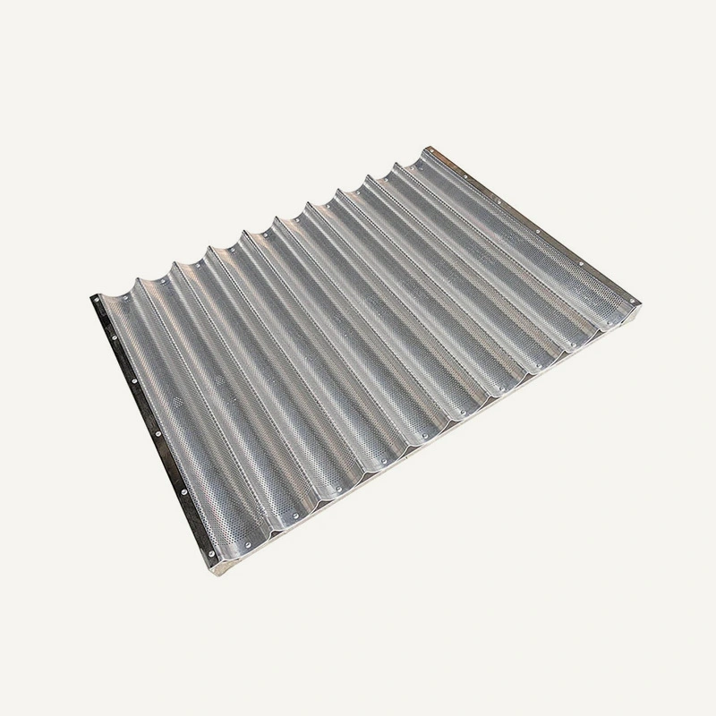 800*1000mm Aluminum Perforated Baguette Baking Pan with 10 Rows 1