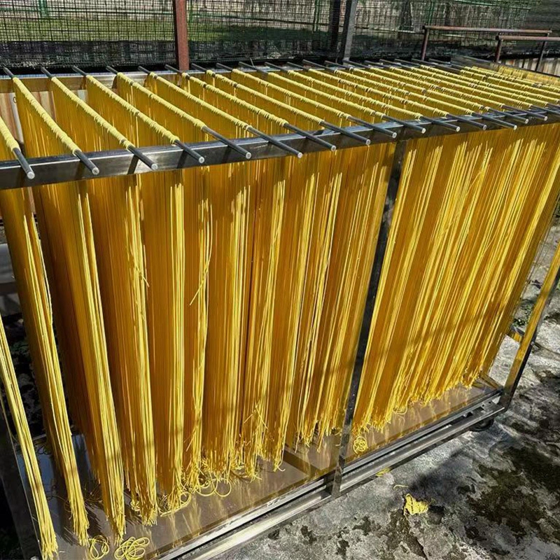 Chariots de séchage de nouilles détachables et personnalisés avec tuyaux ronds suspendus 1