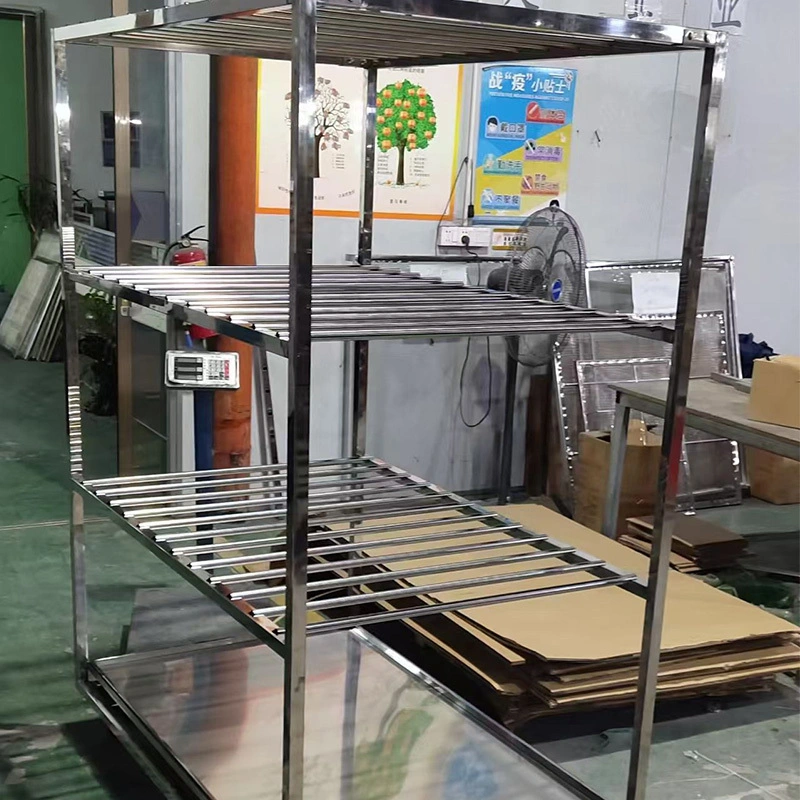 Customized Detachable Meat Sausage Hanging Drying Carts with Pipes 1