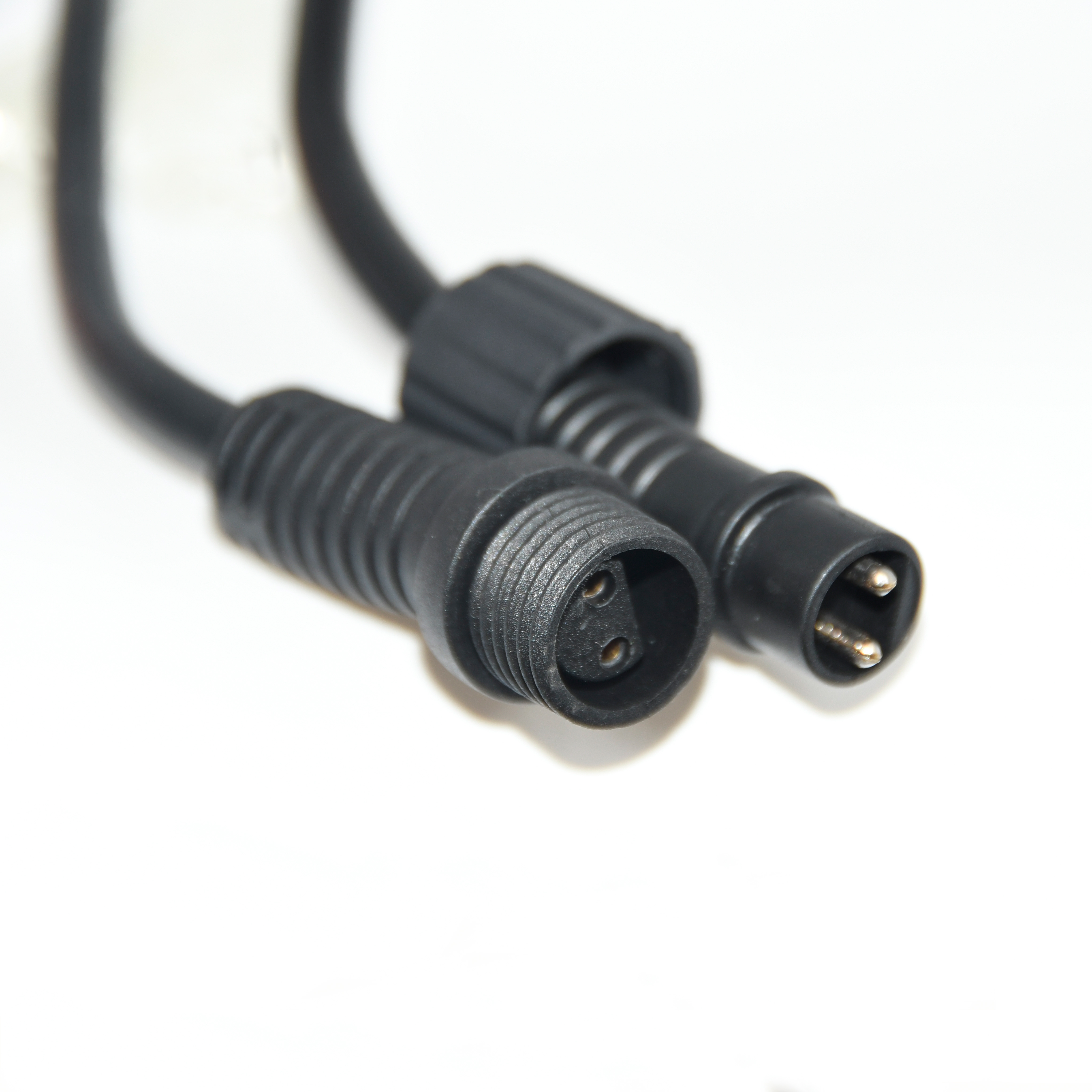 5m 10L Textured Globe LED Festoon Lights, Black Cable, IP44