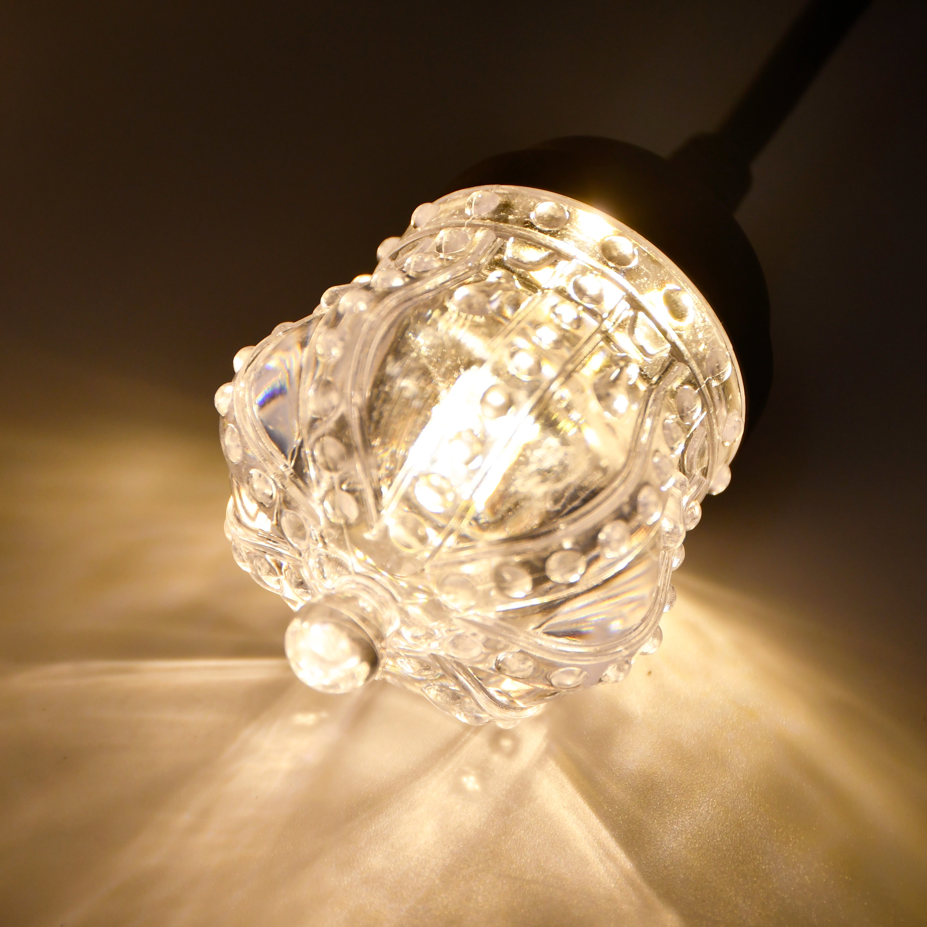 5m 10L Crown-Shaped LED Festoon Lights, Black Cable, IP44 1