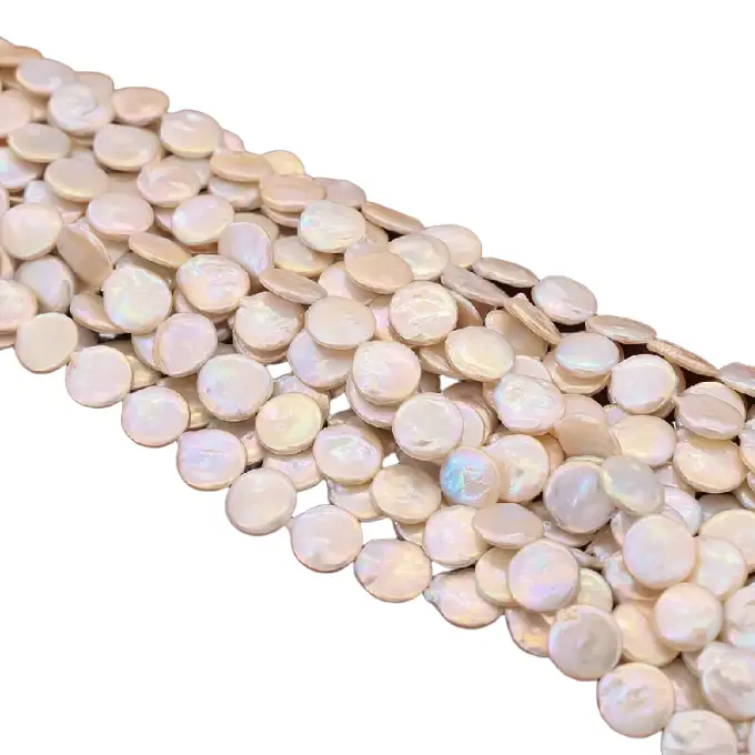 Cuentas de perlas barrocas naturales de agua dulce de 18–19 mm para la fabricación de joyas. 1