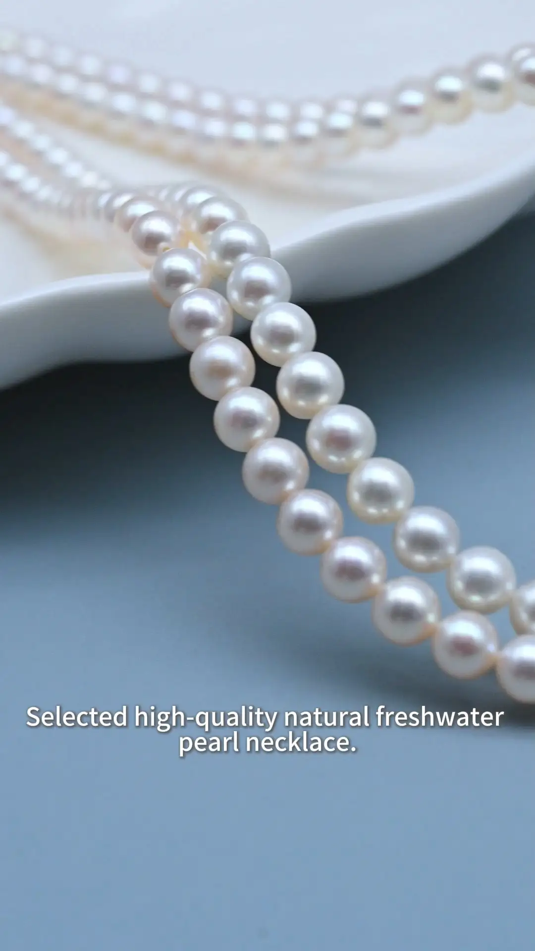 Hilo de perlas de agua dulce blancas redondas de 5-6 mm, calidad 5A, para la fabricación de joyas. 1