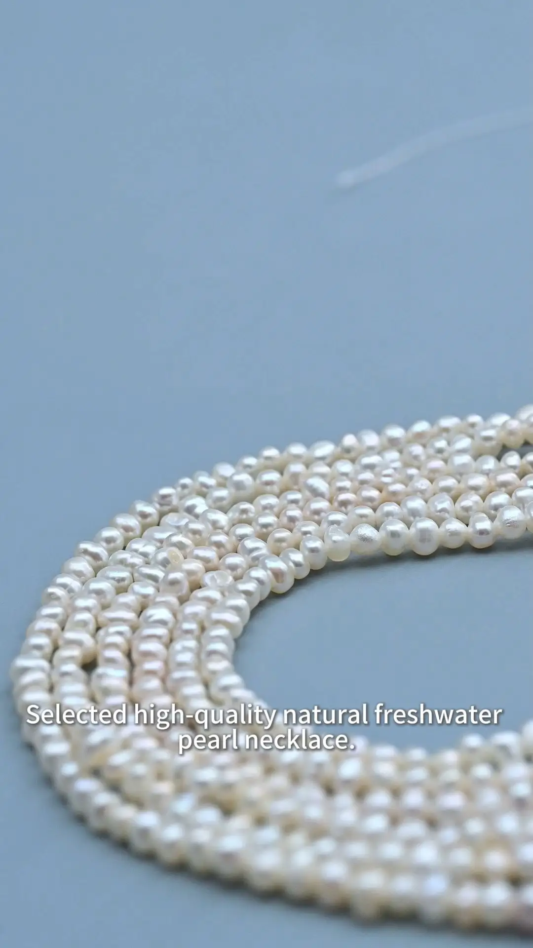 2-3mm 3A White Potato Shape Natural Freshwater Pearl Strand for Jewelry Making 1
