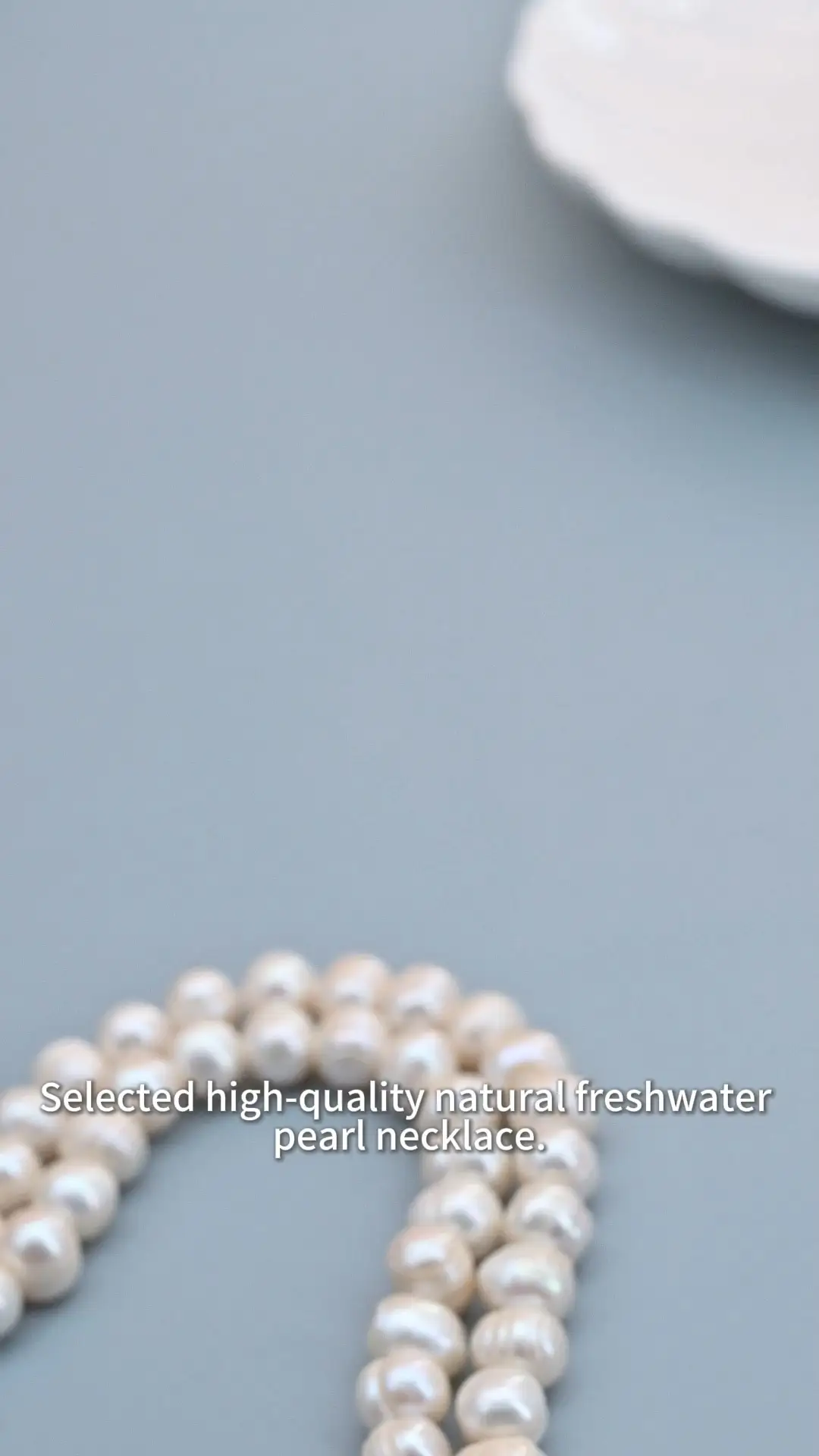 Hilo de perlas naturales de agua dulce blancas con forma de patata, de 8-9 mm, grado 2A, para la fabricación de joyas. 1