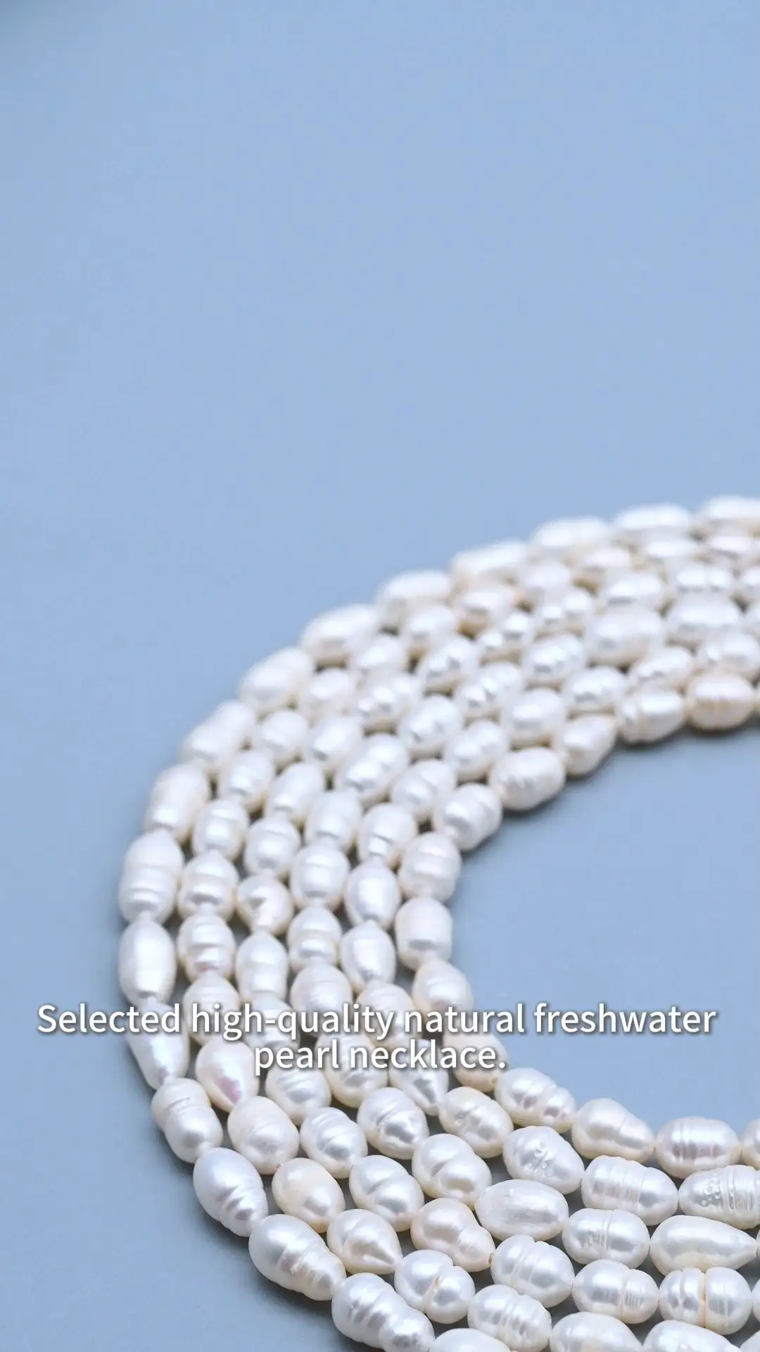 5-6mm 2A White Rice Shape Natural Freshwater Pearl Strand for Jewelry Making 1