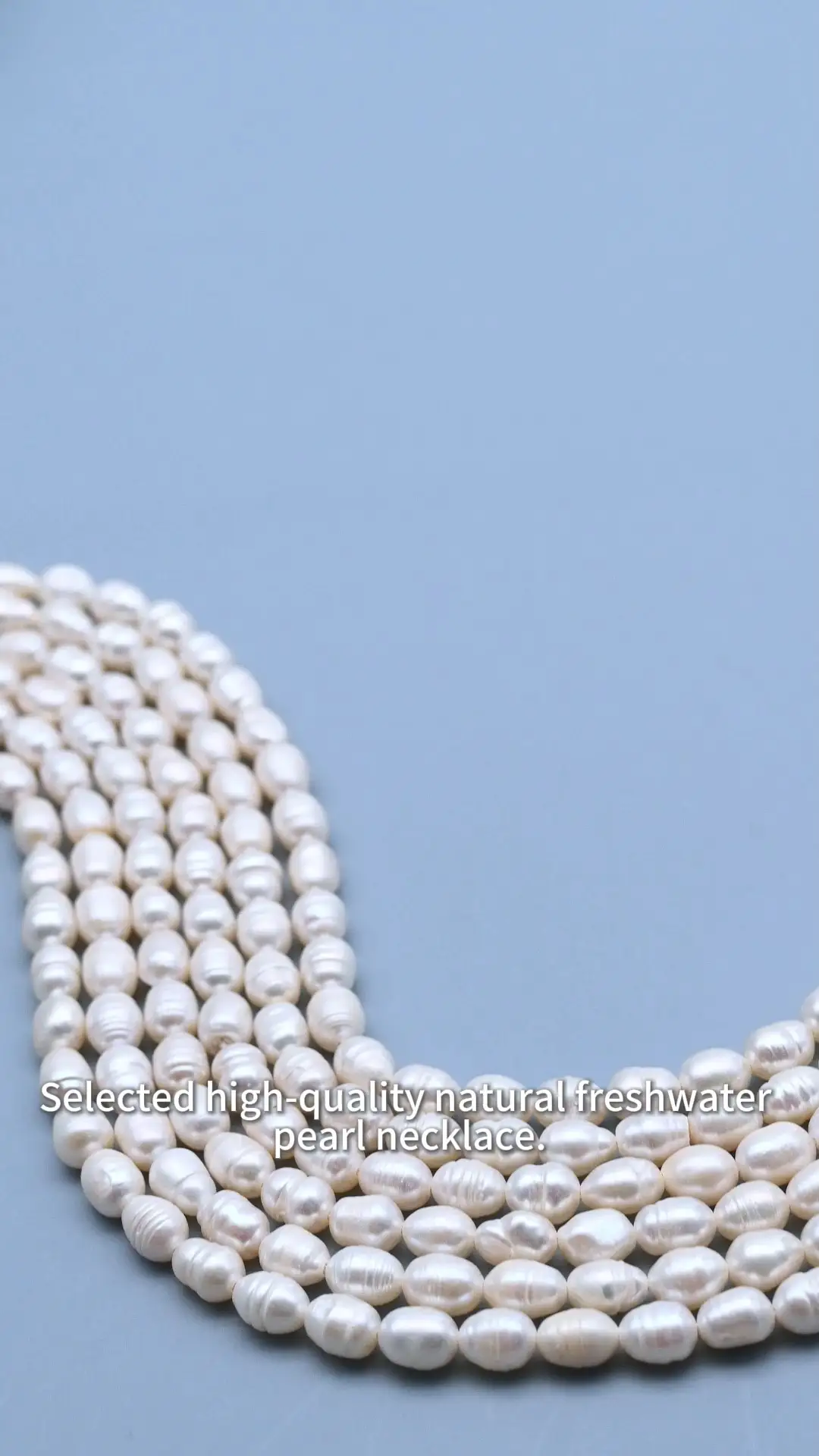 6-7mm 2A White Rice Shape Natural Freshwater Pearl Strand for Jewelry Making 1