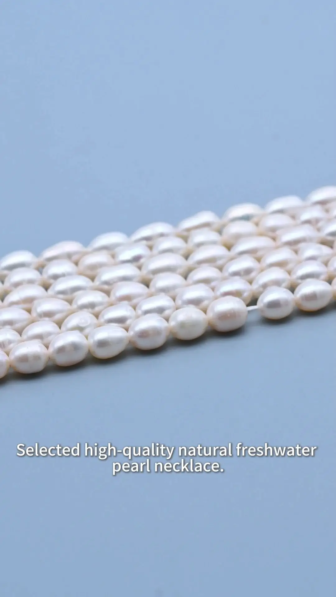 6-7mm 4A White Rice Shape Natural Freshwater Pearl Strand for Jewelry Making 1