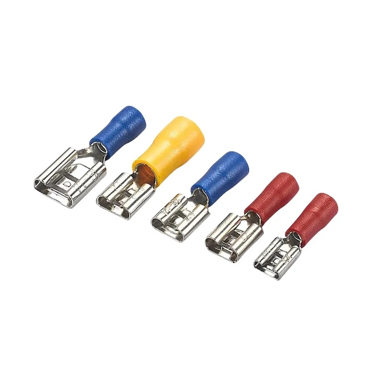 Conectores terminales hembra eléctricos preaislados de nailon 66 1