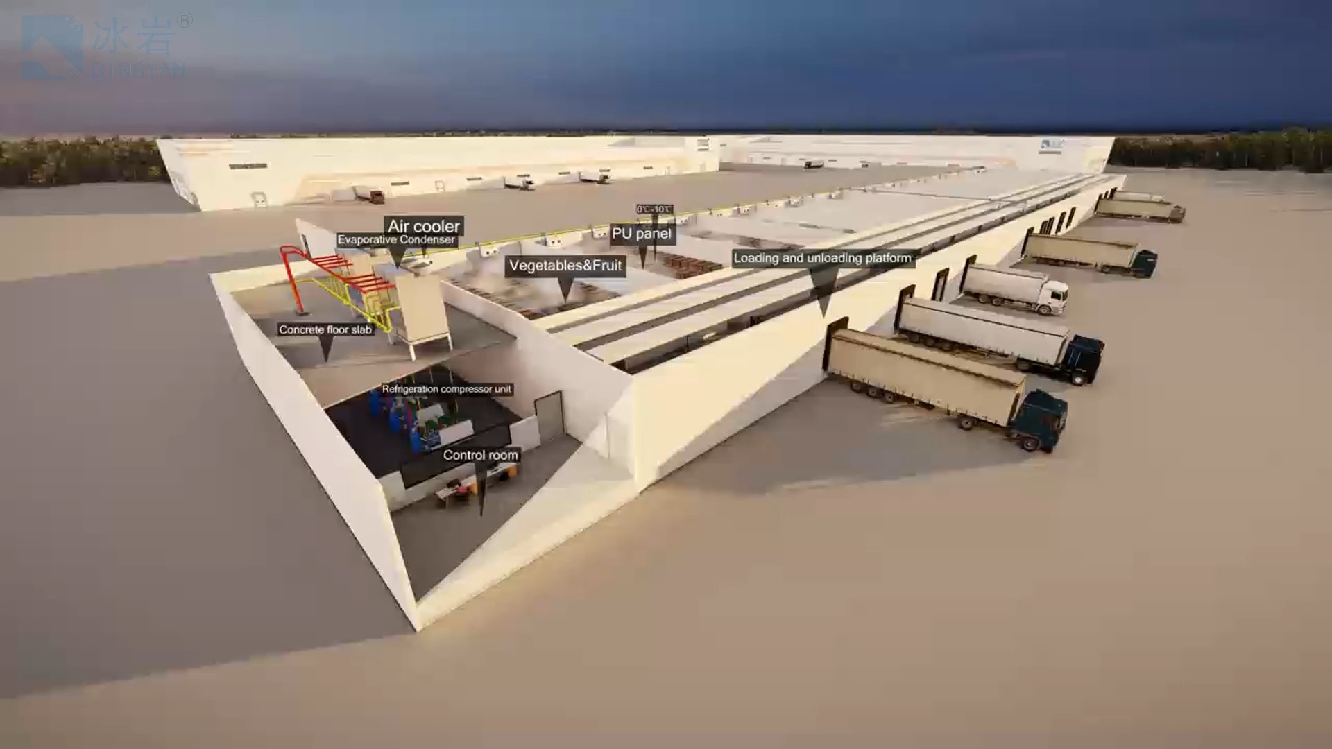 Manufacturers of turnkey refrigeration equipment projects.