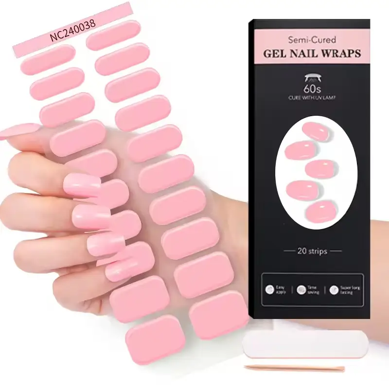 Salon-Quality Holographic Mirror Metal Chameleon Semi-Cured Gel Nail Wraps 1