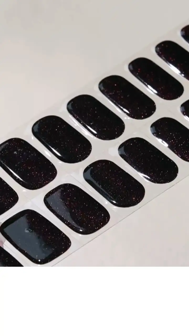 20 Strips Luxurious Multi-Color Cat Eye Magnetic Fine Glitter Semi-Cured Gel Nail Strips 1